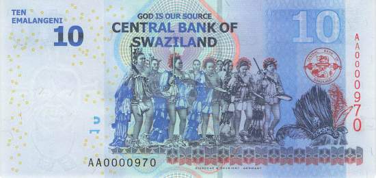 10 Emalangeni p.36a 2010